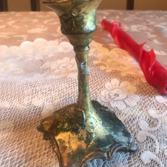 ART NOUVEAU CANDLE HOLDERS - Picture 13 of 16